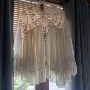 Free People lacy blouse